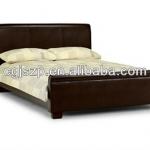 brown faux PU bed-Leather21