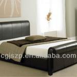 Cheap sledge lether bed