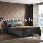 gray modern Faux Leather Bed