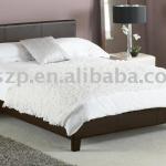 comfortable black double size Faux Leather Bed frame