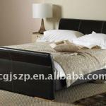 Faux Sleigh Leather Bed frame SLB156