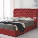 2014 Modern Good Quality Double Leather Bed-CG-LBD127