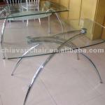 Hotel Dining Table with Tempered Glass Top