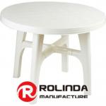 White Round Folding Plastic Table