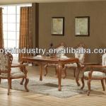 European style Solid wood carved Antique wood hotel table EA020