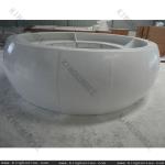 Customize shape solid surface acrylic receiption desk/counter table-