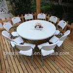 5ft hotel foldable plastic round tables-SY-152ZY