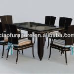 2013conservatory prices outdoor rattan table and chair 4304-4304