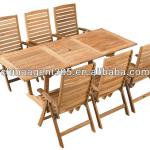 one table with six chairs from wood