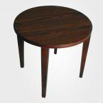 New design round wooden coffee table /dark brown color wood side table ST-090-2