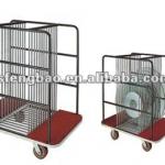 hotel banquet glass turntable trolley/furniture moving trolly
