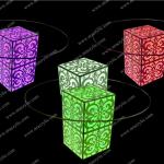 well designed acrylic LED ottoman table-