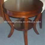 2013 new design round wood hotel coffee table for sofa corner or bedroom CH-R-CF8012