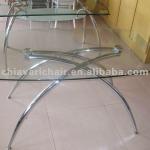 Transparent Glass Dining Table-HDTB933