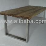 Oldwood Dining Table w/ Stainlesssteel legs