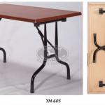 Werzalit MDF Table with folding legs-YM-605