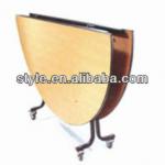 movable folding round table-E-018