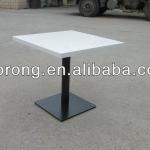 White faux marble powder coating iron base for 4 person TA-169-01
