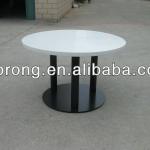 White faux marble powder coating iron base for 6 person TA-170