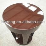 Round wood side table/dark cherry color table for hotel room ST-178