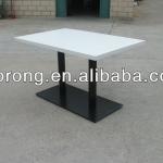 4 person white faux marble table for hotel furnitrue TA-169-03