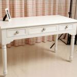 White color wooden side table with three drawers /high quality wood side table ST-2013-02