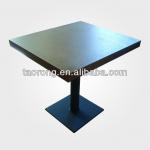 Wooden coffee table with black metal base TA-010