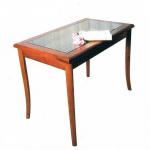 Modern style wooden side table with glass top /high quality wood side table ST-2013-05