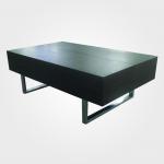 Woode side table with stainless steel /high quality wooden side table ST-035