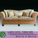 Hot Sale FoShan Supplier Wooden Fabric Hotel Sofa Set(LQ-SF40)
