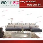 night club furniture wooden frame sofa with leather fabric