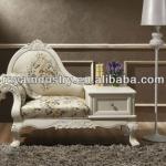 Hand solid wood carving European antique wood sofa with drawer RT01