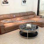 corner sofa model in import leather-