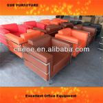 Single sofa bright-colored sofa set-8143 brown