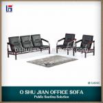 wood armrest metal sofa SJ829