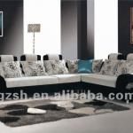 New elegant fabric hotel corner sofa