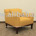 Hotel Furniture Yellow Modern Fabric Sofa-