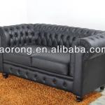 Hotel high quality leather 2seater chesterfield sofa,classic sofa ,button sofa SO-668