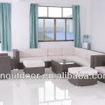 leisure large rattan living room furniture sofa set