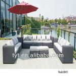 Latest Design Wicker Rattan Hotel Sofa With Cushion