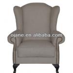 High back upholstered chairs for living room furniture