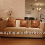 Luxury hotel room furniture three seats fabric sofa AX01#