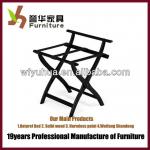 Hotel Room Black Color Wood Folding Luggage Rack