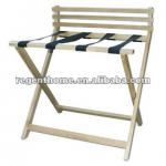 Foldable Wooden Hotel Luggage Rack with Back