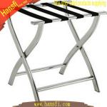 Silver stainless steel hotel room luggage racks-J-12A