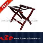 LEC-R025 wooden luggage rack for hotels with belt