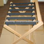 Wood folding luggage rack