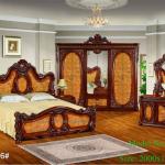 Luxury bedroom furniture VIP room guangzhou hotel king bed /wardrobe/ dresser antique morden hotel furniture set for sale