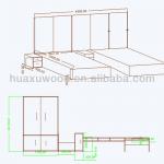 HX131206-MZ300 hotel bedroom sets ;hotel furniture design-HX131206-MZ300