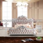 Foshan antique and comfortable fabric bedroom set 8013 #